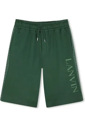 Lanvin Shorts elásticos con logo bordado