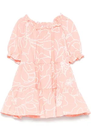 Il gufo Vestido con estampado floral