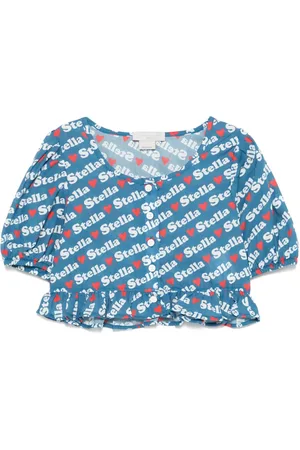 Stella McCartney Camisa con logo estampado