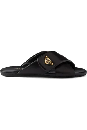 Prada Flip flops con logo triangular esmaltado
