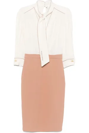 Elisabetta Franchi Vestido midi de georgette