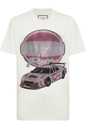 Philipp Plein Playera Strass Cars Racing