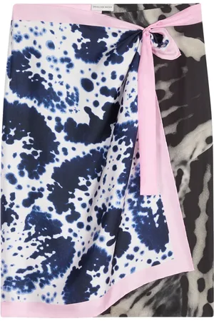 DRIES VAN NOTEN Falda con diseño cruzado