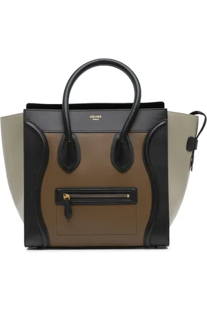 Céline Tote Mini Tricolor Calfskin Luggage 2014