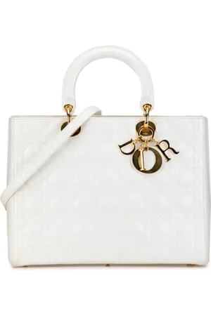 Dior Bolsa satchel Large Lambskin Cannage Lady Dior 1999