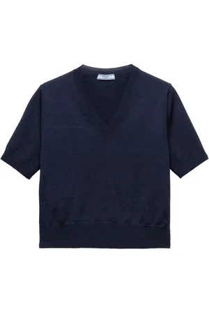 Prada Top con cuello redondo