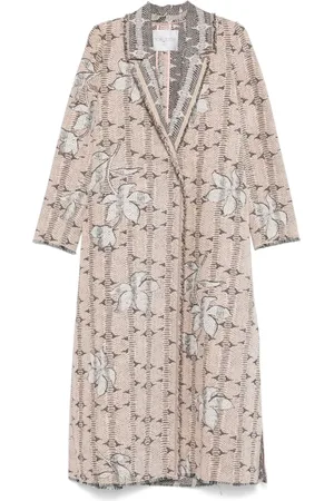 FORTE FORTE Abrigo con motivo floral en jacquard