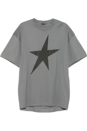MUGLER Playera de terciopelo con motivo de estrella
