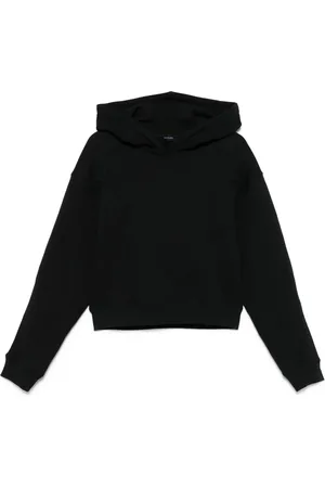 MUGLER Hoodie corta con diseño en espiral