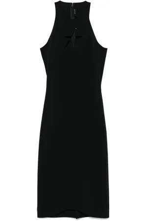 MUGLER Vestido midi sin mangas