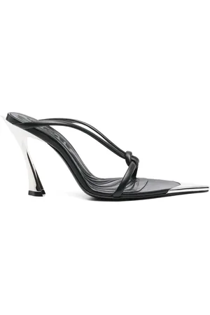 MUGLER Mules de piel de nappa con tacón de 105mm