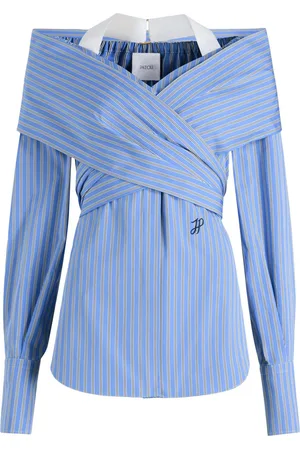 Patou Blusa cruzada de popelina