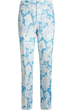 Etro Pantalones con estampado de cachemira