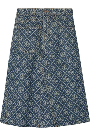 Tory Burch Falda de mezclilla