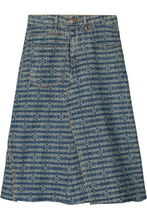 Tory Burch Falda de mezclilla Deconstructed