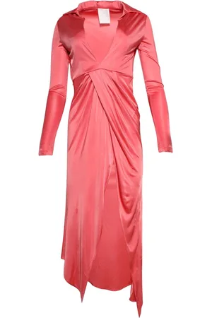 Givenchy Vestido midi con diseño drapeado