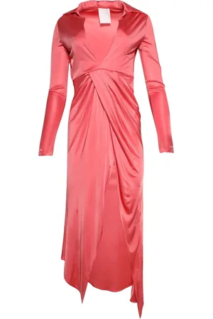 Givenchy Vestido midi con diseño drapeado