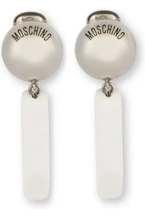Moschino Aretes de clip con dije