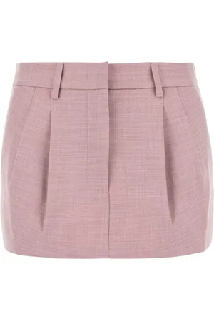The Andamane Falda midi con detalle plisado
