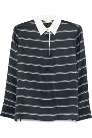 Vince Playera tipo polo a rayas