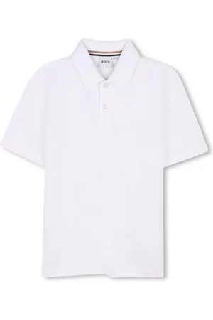 HUGO BOSS Playera tipo polo manga corta con logo estampado