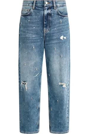 Liu Jo Jeans rectos con detalles de strass