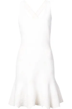 Alexander McQueen Vestido mini con conchas bordadas
