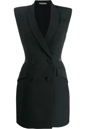 Alexander McQueen Vestido corto con doble botonadura