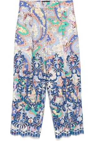Etro Pantalones con estampado floral