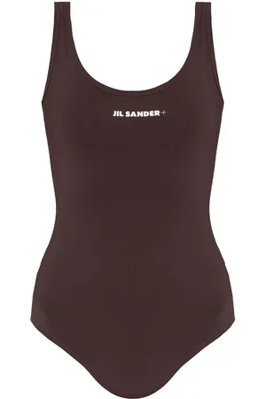 Jil Sander Traje de baño con logo estampado