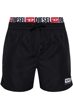 Diesel Shorts de playa con logo estampado
