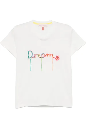 MIRA MIKATI Playera con palabra bordada