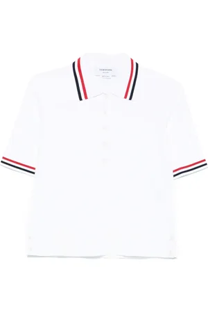 Thom Browne Playera tipo polo de tejido jersey
