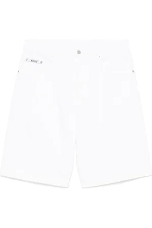 Moschino Shorts de mezclilla con logo bordado