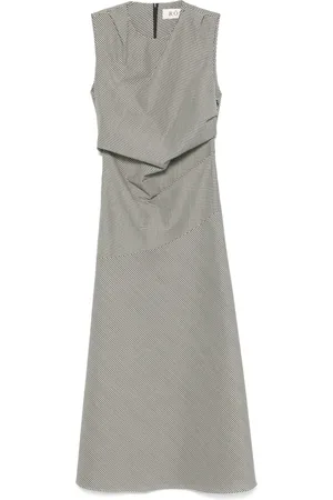 Rohe Vestido midi con cuadros estampados