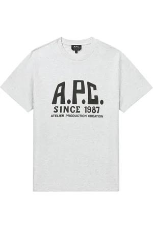 A.P.C. Playera con logo estampado