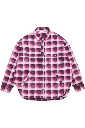 Acne Studios Camisa con cuadros estampados