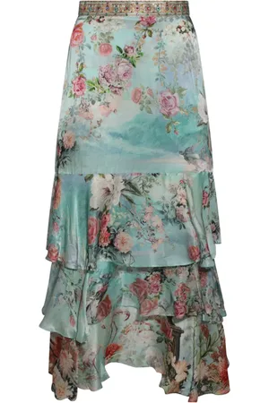 Camilla Falda midi con estampado floral