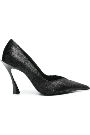 MUGLER Zapatillas de lurex con tacón de 105mm