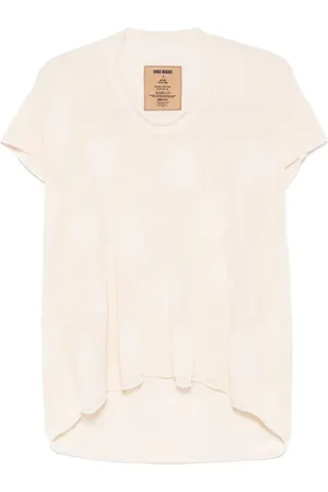 UMA WANG Playera de canalé fino