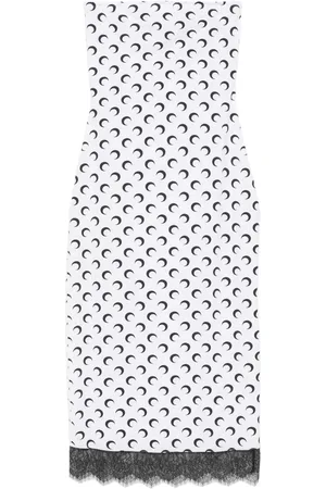 Marine Serre Vestido midi Crescent Moon