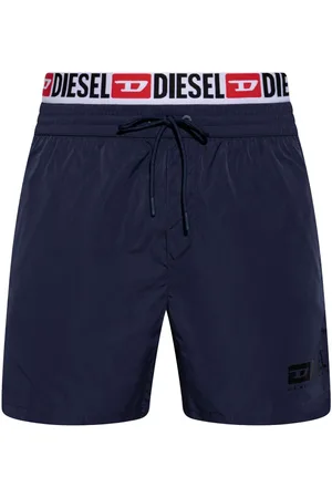 Diesel Shorts de playa con logo estampado
