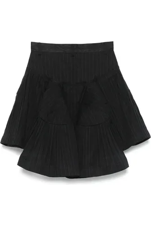 SACAI Falda corta con estampado de rayas diplomáticas