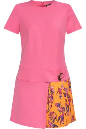 VERSACE Vestido midi con paneles