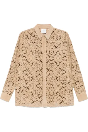 ELEVENTY Camisa con perforaciones
