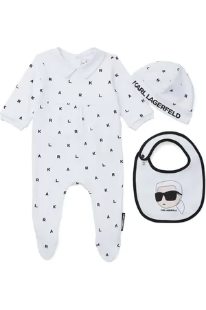 Karl Lagerfeld Set de mameluco con logo estampado