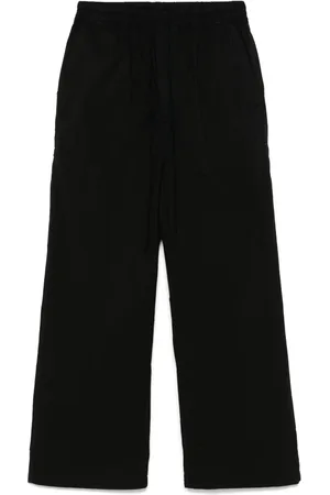 THOM KROM Pantalones anchos con cordones en la pretina