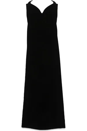 MUGLER Vestido largo con diseño strapless