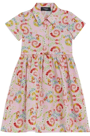 VERSACE Vestido camisero con estampado floral