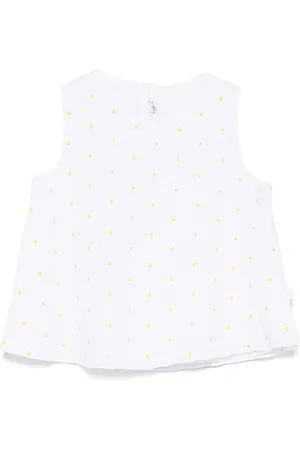Il gufo Blusa con bordado floral
